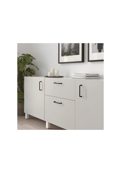 Ikea Bagganäs 2'li Mobilya Kulpu 143 Mm Siyah