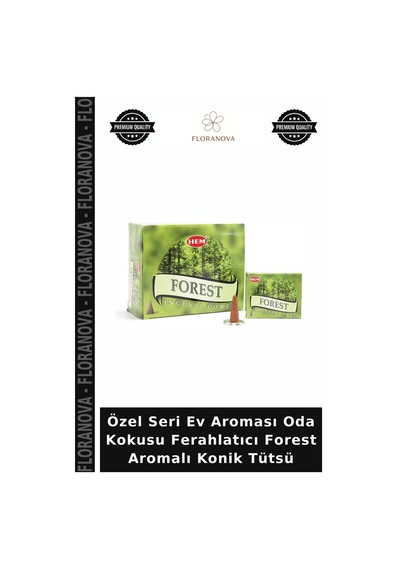 Özel Seri Ev Aroması Oda Kokusu Ferahlatıcı Forest Aromalı Konik Tütsü