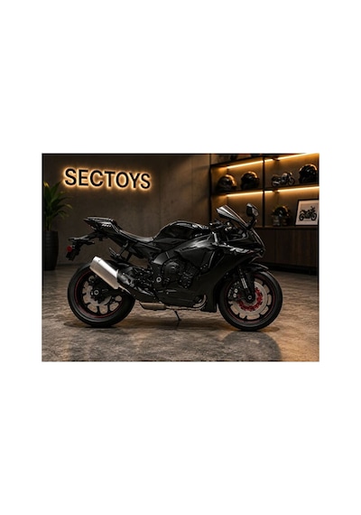 1:12 Ölçek Yamaha Yzf-r1 Model Diecast Motosiklet Kutulu Lisanslı Yamaha Yzf-r1 Siyah