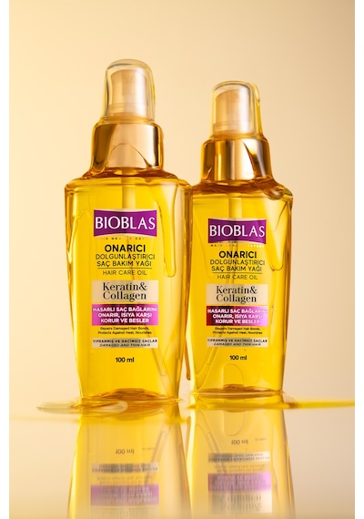 Keratin Kolajen Saç Bakım Yağı + Şampuan + Sıvı Saç Kremi + Saç Bakım Kremi + Şekillendirici
