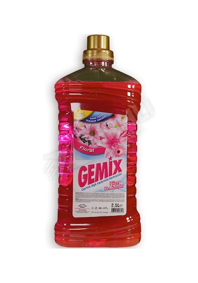 5 Adet Gemix Yüzey Temizleyici Floral 2.5 Lt Tekli