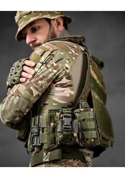 Single Sword Single Sword Ekonomik Pratik Hücum Yeleği, Multicam Çok Renkli
