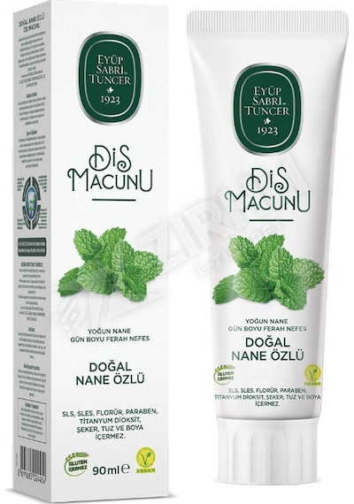 Eyüp Sabri Tuncer Doğal Nane Özlü Diş Macunu 90 Ml - Yeni