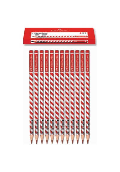 Faber Castell Kırmızı Başlık Kalemi Candyroll 12 Adet Faber Kırmızı Başlık Kalemi