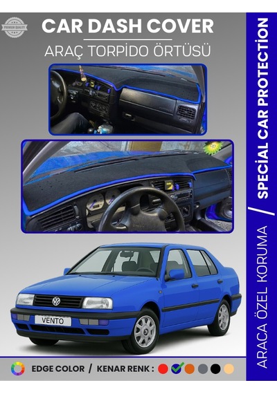 Volkswagen Vento 1992-1998 Torpido Örtüsü Ön Göğüs Koruma Torpido Koruma Tam Uyum Araca Özel - 536 Stiloto