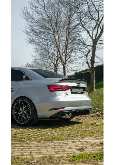 Audi A3 8v Sedan 2016-2020 Arka Difüzör Sportif Görünüm + Agresif Arka Tasarım