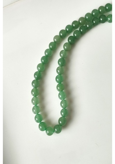 8 Mm Aventurin Doğaltaş Dizi 0391 - Yeşil