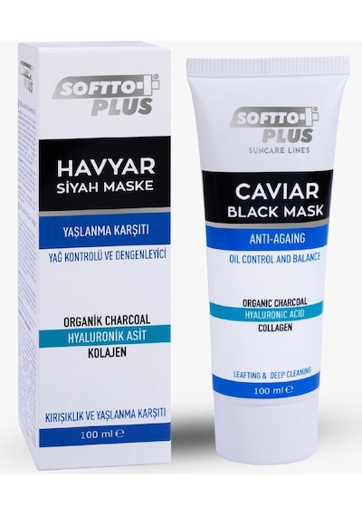 Softto Plus Havyar Siyah Maske 100 ML