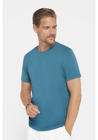 Tudors Erkek Slim Fit Dar Kesim Pamuklu Yumuşak Doku Likralı Esnek Kumaş Basic Petrol Bisiklet Yaka Tişört-31219 PETROL Tudors Erkek Slim Fit Dar Kesim Pamuklu Yumuşak Doku Likralı Esnek Kumaş Basic Petrol Bisiklet Yaka Tişört-31219 PETROL