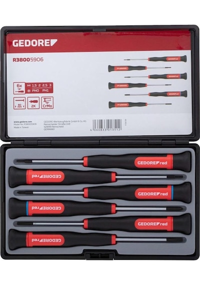 Gedore Red R38005906 Elektronikçi Tornavida Seti 6 Parça 3301351