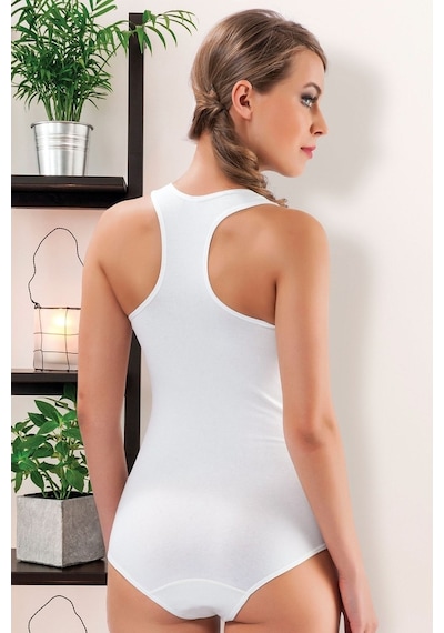 Hmd Kadın Likra Kalın Askılı Agraflı Sporcu Body (3004-3005)