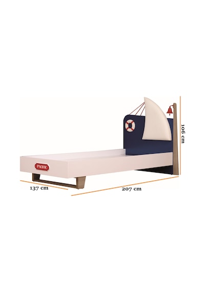 Meltem Kids Pacific Çocuk Odası Tek Kişilik Karyola 120x200 CM