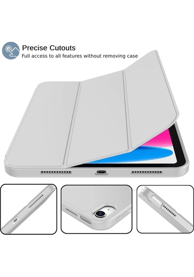 Apple Uyumlu iPad 11.nesil 2025 / 10.nesil 2022 Kalem Bölmeli Standlı Smart Kılıf Kapaklı Kılıf