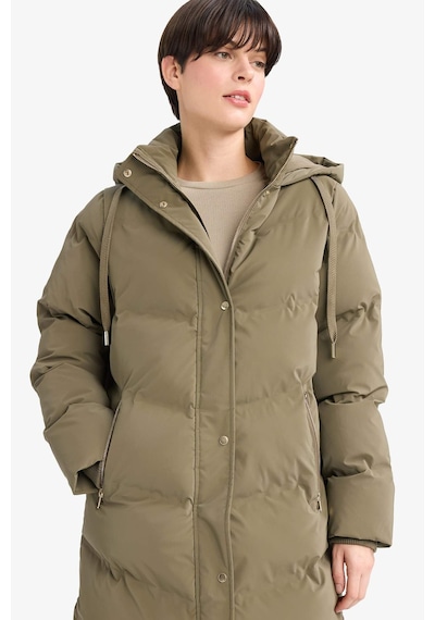 Defacto Regular Fit Kapüşonlu Fermuarlı Parka F2876ax25wnkh402 Haki-kh402