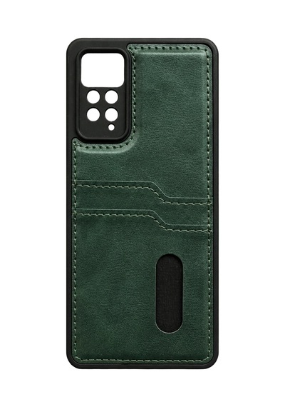 Newface - 813 - Xiaomi Redmi Note 12 Pro 4g Kılıf Sara Kartvizitli Deri Kılıf - - Ece-umay - Koyu Yeşil