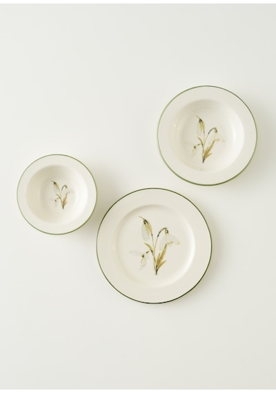 Bella Maison Garden Stoneware 12 Parça 4 Kişilik Yemek Takımı Mix Çok Renkli