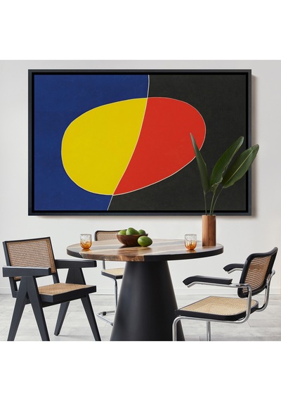 Ahşap Çerçeveli Joan Miro Güneşin Şarkısı Tablosu-7075