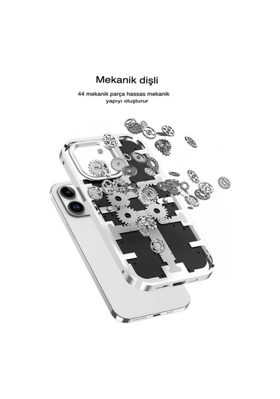 Apple İphone 14 Pro Kılıf Mekanik Bumper Kapak