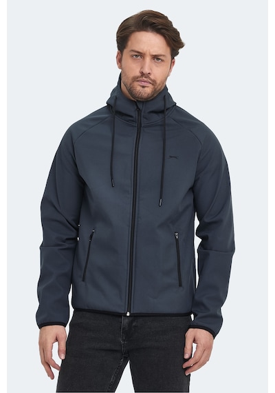 Slazenger Rangı Erkek Kapüşonlu Antrasit Mont & Kaban Antrasit