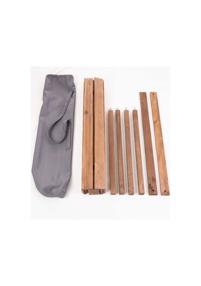 Ahşap Katlanır Rulo Kamp Ve Piknik Masası Kahverengi Ahşap, Kamp, Balkon Bahçe Plaj 60x60 Ahşap