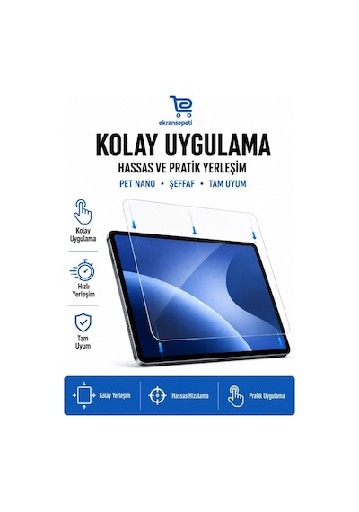 Microsoft Surface Pro 11 13 İnç Uyumlu 3'lü Paket Şeffaf 9h Nano Kırılmaz Tablet Ekran Koruyucu