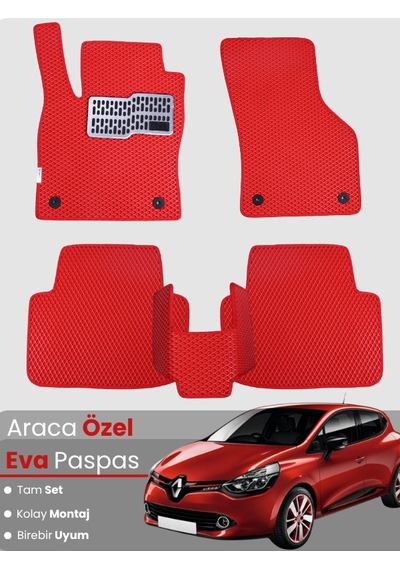 Renault Clio 4 2012-2019 Uyumlu Eva Paspas Tam Set Araca Özel,oto Paspas 870