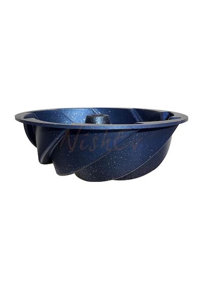 Hanımeli Premium Döküm Kek Turta Kalıbı Mavi 26 Cm Renkli