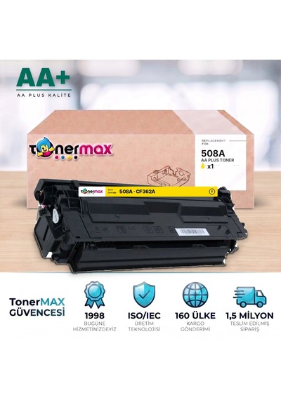 Hp 508a Cf362a Sarı Uyumlu Toner Aa Plus / Color Laserjet Enterprise M552 / M553 / Mfp M577