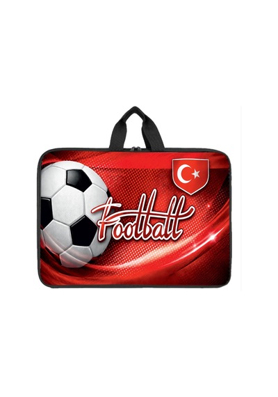 Futbol Topu Desenli Proje Çantası Evrak Çantası Büyük Boy Proje Otantik Para Cüzdanı Hediyeli - Resim - Çizim Çantası