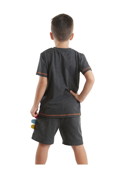Denokids Rawr Dino Erkek Çocuk Yazlık T-shirt Şort Takım