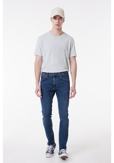 Lee Luke Slim Fit Dar Kesim Normal Bel Mavi Esnek Erkek Jean Denim Kot Pantolon L719098XT Mavi