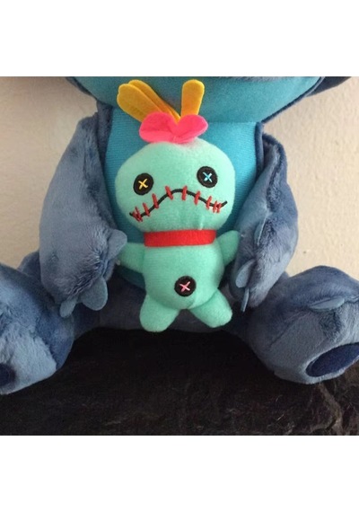 Stitch 25cm Elinde Bebeği Ile Beraber Peluş Oyuncak Disney Kawaii 25 Cm 1 Yaş Hayır Mavi Ha
