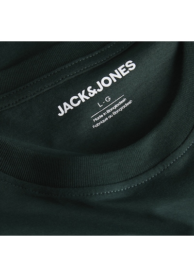 Jack & Jones Erkek Gögüs Baskili Bisiklet Yaka Tisört - Kendrick - 12298420 Çok Renkli