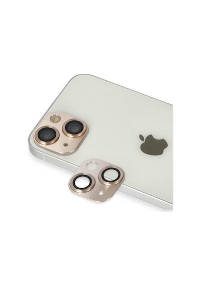 Apple iPhone Uyumlu 13 Pers Alüminyum Kamera Lens - Gold