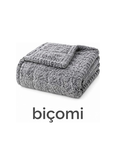Biçomi Bulut Dokunuşlu Wellsoft Tv & Dinlenme Battaniyesi 100x175 Gri