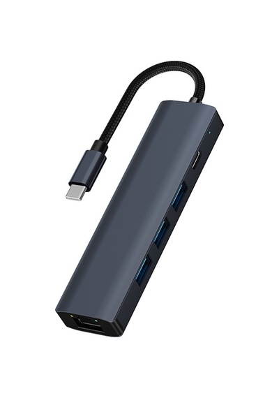 Ally Byl-2302 5 In 1 Type-c To Usb + Type-c + Ethernet Dönüştürüc
