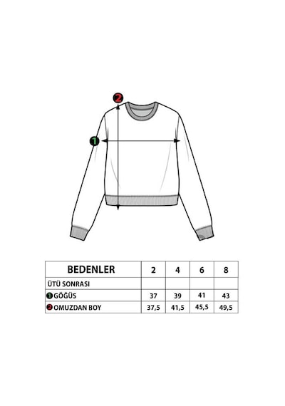 Toontoy Kids Toontoy Kız Çocuk Nakışlı Peluş Sweatshirt Ekru