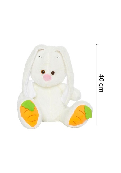 Pufu Toys Pelüş Uzun Kulaklı Tavşan 40 Cm 03010 Beyaz