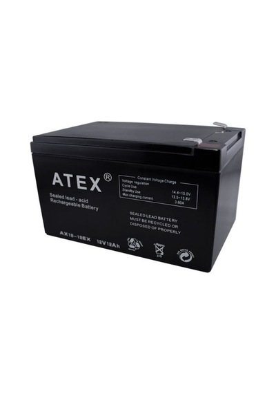 Atex Plus 12v 12ah Bakımsız Kuru Akü