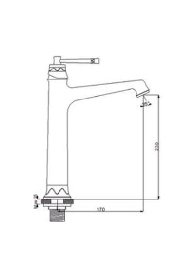 Newarc Pera Çanak Tipi Lavabo Bataryası Krom 961002