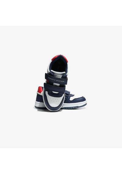Tommy Hilfiger Flag And Hook Loop Bebek Lacivert Sneaker T1x9-33841-1355y004 Lacivert