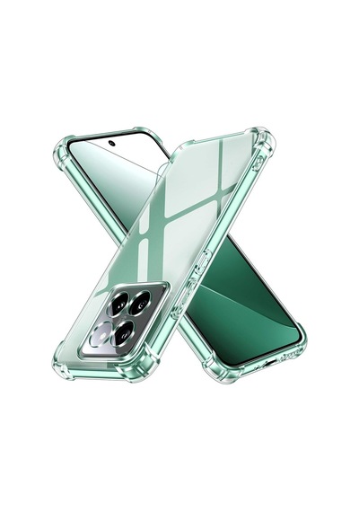 Xiaomi Mi 14 Pro Kapak Kamera Korumalı Airbag Antishock Köşe Korumalı Şeffaf Silikon Kılıf