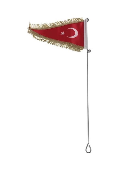 Bisiklet Bayrak Püsküllü Yeni Model Kırmızı