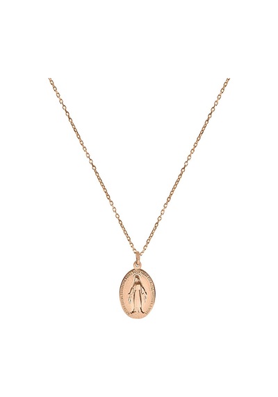 Kuyumcudukkani Zincirli"meryem Ana"kolye -37308-r Rose Gold