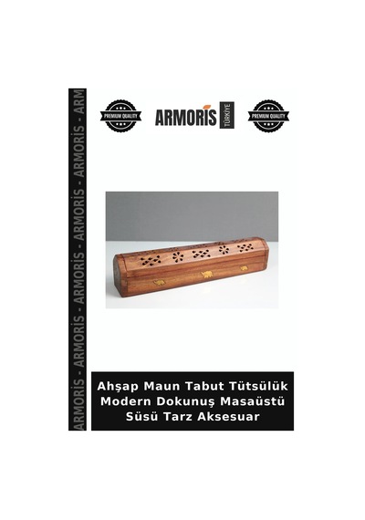 Ahşap Maun Tabut Tütsülük Modern Dokunuş Masaüstü Süsü Tarz Aksesuar