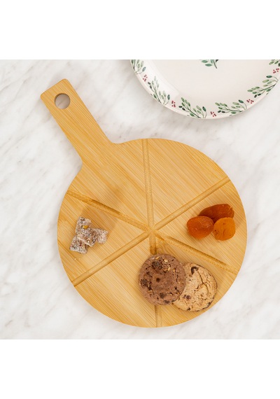 Benante Bambu Yuvarlak Kesme Tahtası - 33 Cm X 23 Cm Bambu