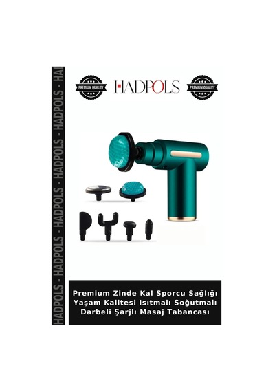 Premium Zinde Kal Sporcu Sağlığı Yaşam Kalitesi Isıtmalı Soğutmalı Darbeli Şarjlı Masaj Tabancası