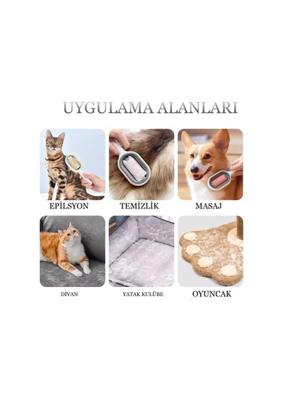 Çift Taraflı Kedi Köpek Tarağı Masaj Etkili Buharlı Kedi Fırçası Su Hazneli Tüy Toplayacı Tarak - 789660620
