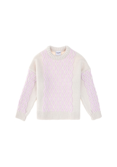 U.S. Polo Assn. Kız Çocuk Krem Bisiklet Yaka Kazak 50293126-VR071