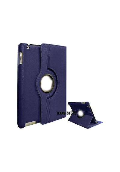 Apple Uyumlu iPad, 9. Nesil 2021 10.2 Inç Tablet Standlı 360 Dönebilen Deri Kılıf Leather Case Tam Kılıf